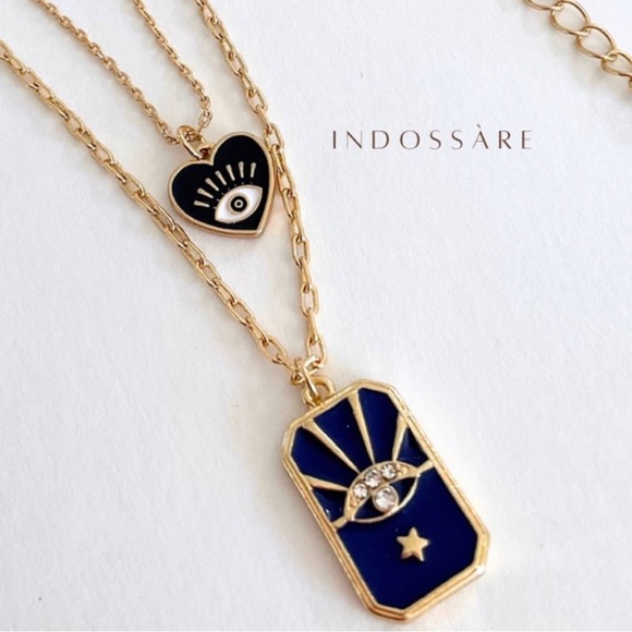 Evil Eye 🧿 Tarot Card Layered Necklace 💫 - Picture 1 of 12